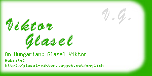 viktor glasel business card